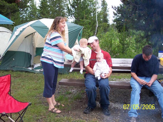 2006 family reunion in Yellowstone National Park